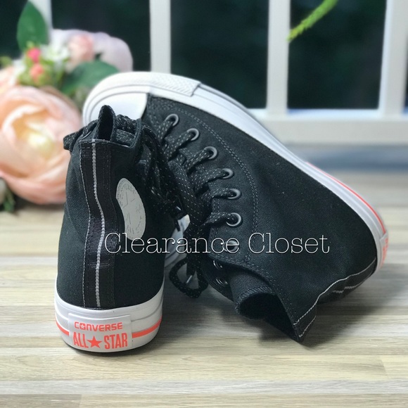 NWT Converse HI Black/Lava WMNS AUTHENTIC - Picture 4 of 8